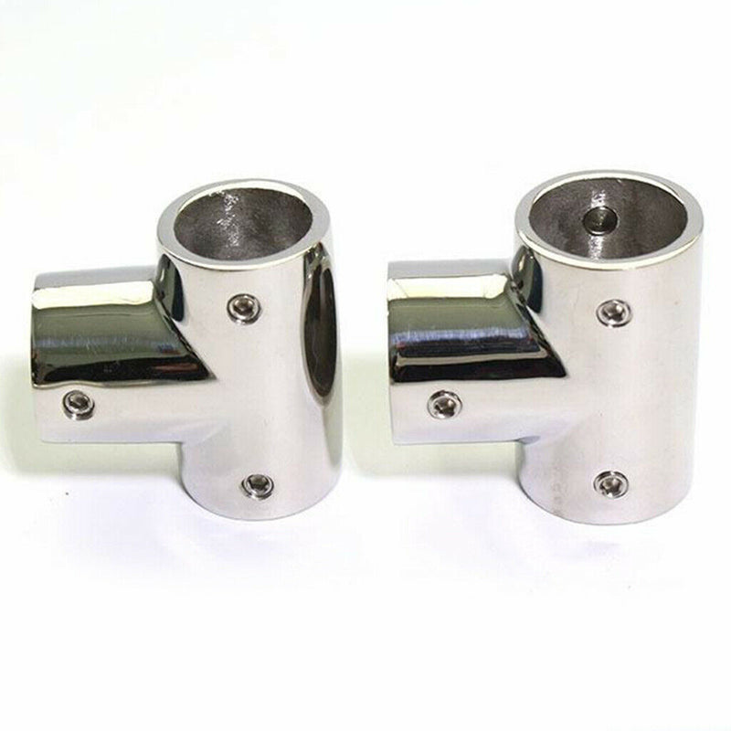 22mm 7/8" 316 Stainless Boat Yacht Railing Handrail Pipe Tube Fitting Connector