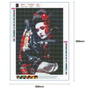 5D DIY Full Drill Diamond Painting Geisha Cross Stitch Mosaic Kits (HG430)