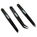 (set of 3) Anti Static , Plastic Tweezers , Heat Resistant , Anti Acid .