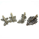 10pcs Retro Alloy Metal Single  Alligator Hair Clips Barrette for Bow DIY