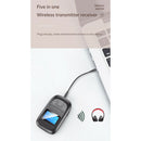 Bluetooth 5.0 Transmitter and Receiver, LCD Display 5-in-1 Wireless Bluetooth