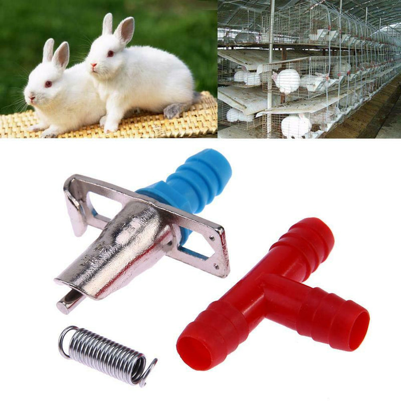 20pcs Rabbit Nipple Water Drinker Waterer Poultry Feeder Tools A
