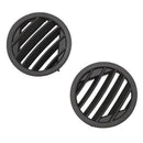 Car Left and Right Side Dash A/C Air Vent Grilles ABS Black for Mercedes-Be