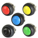 5Pcs Waterproof Momentary Push button Switch On/Off  Round 12mm Switch PBS-33Bâ„–[