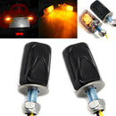 2Pcs LED motorcycle mini turn signal light blinker indicator lamp amber3cd