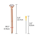 1X(12 Pieces Big Diamond Crystal Ballpoint Pens And 12 Pieces Ballpoint Pen