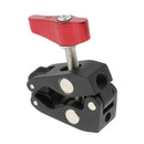 Super Clamp with Red Knob w/ 1/4inch & 3/8inch Thread for DSLR Camera