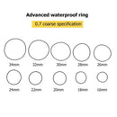 200pcs Waterproof O-Ring Watch Back Seal Gaskets Watch Repair Tool (0.7mm) A
