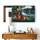 5D DIY Full Drill Diamond Painting Lakeside Chair Cross Stitch Mosaic Kits