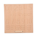 Montessori Number Tracing Boards Double Sided Wooden Learning Material 123