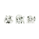 45pcs/box Little Sister Paper Label Stickers DIY Scrapbooking Album Stickers-^i