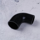 Black 90 degree reducer silicone hose 51-63mm pipe coupler FT