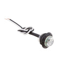 White Universal Trailer Truck RV Round LED Marker Clearance Light Lamp