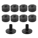 8pcs 2.5cm Non-slip Cymbal Felt Pads+Casing Pipe Tools Drum Kit Accessories