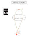 Ladies Necklace With Rose Pendant N3P3