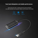 Type-C to HDMI Adapter Aluminum Alloy 4K 2K 30Hz HD HDMI Converter (Black) A