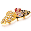 Enamel Butterfly Crystal Rhinestone Brooch Pin Gift Badge Buckle Collar Jewelry-