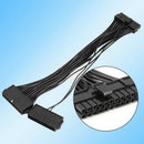 24Pin 20+4pin Dual PSU ATX Power Supply Adaptor Cable Connector For Mining 34cm