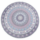 Round Print Bohemian Mandala Tapestry Wall Hanging Picnic Beach Towel Blank N2Z6