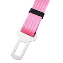 Adjustable Dogs Car Seat Belt Harness Pets Safe Seat Traction Rope (Pink)