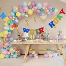 Happy Birthday Letters Shape Banner Bunting Party Decoration