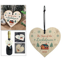 Heart Shape Wooden Crafts Christmas Hanging Ornament DIY Wooden Crafts Projects