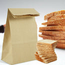 Kraft Paper Food Carrier Bags Takeaway With Flat Handles (180 * 50 * 90 mm)