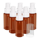 6x 60ml PET Empty Bottles Dispenser Shampoo Lotion Cosmetic Containers New