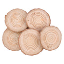5pcs 9-10cm Blank Natural Wood Slices Circles Log Discs for Drawing DIY Craft