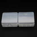 2pcs Plastic Battery Storage Case Box Holder For 26650 Rechargeable Battery