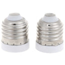 2Pcs E27 to E17 Adapter Lamp Holder Base Socket for E17 LED Light Bulb
