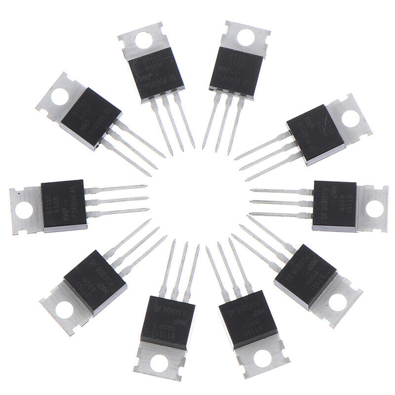 10PCS/batch BT151-800R 12A/800V in-line TO-220 one-way thyristorB Ew