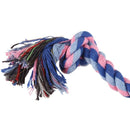 Family Dogs Pets Multicolor Braided Rope Bone Chewing Bone Tug Toy18cm Leng D4P5