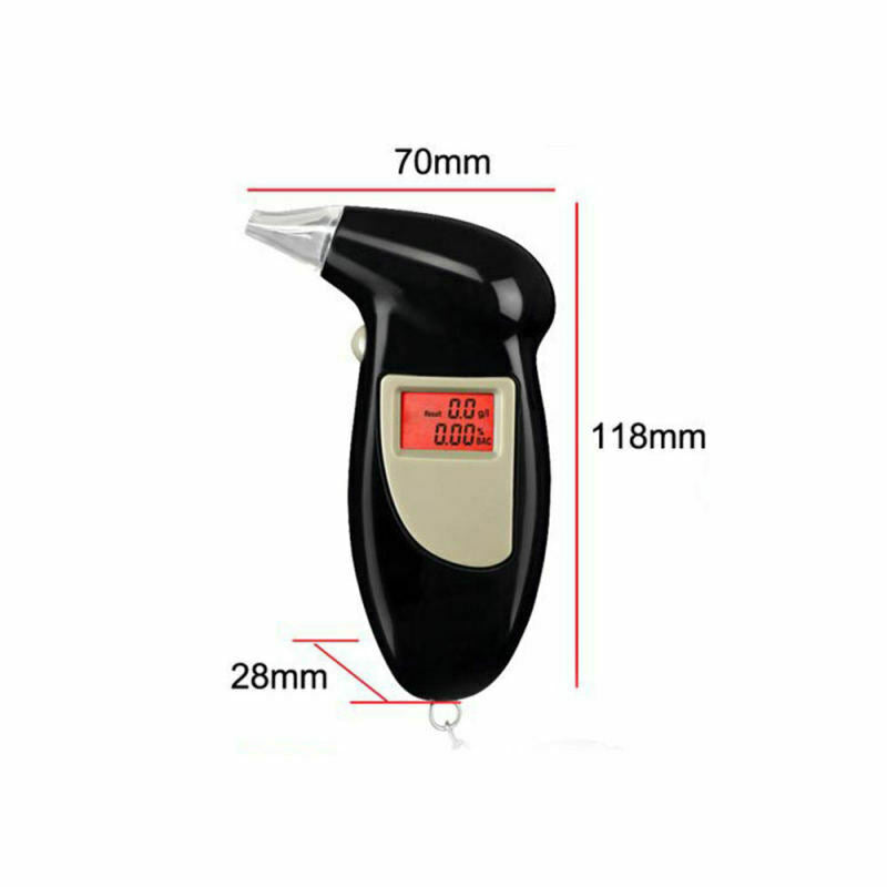Portable MINI Digital LCD Alcohol Breath Tester Analyzer Car Dual-Use Fu EUC