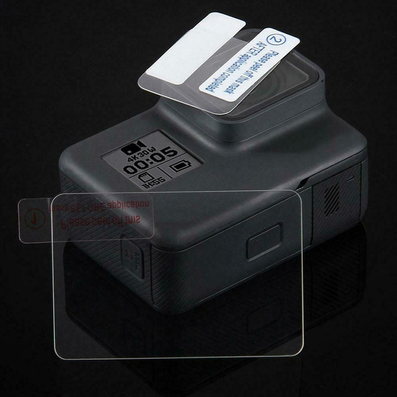 Tempered Glass Protector Case Camera Lens LCD PET Film for GoPro Hero5 6 7