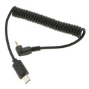 Coiled S2/L Remote Shutter Connect Cable for Sony A58 NEX 3 A7R A9 A7S II A6500