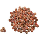 100 Mixed Drum Wood Beads Fit Charm Bracelets 11x12mm
