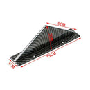 4PCS Carbon Fiber Car Bumper Shark Fin Splitter Diffuser Spoiler Lip Universal