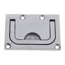 316 Stainless Steel Flush Pull Handle Boat Hatch Lift Ring 76 x 56mm
