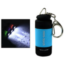 Portable Handheld Mini LED Flashlight Keychain for Hiking Night Party Blue