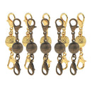 10pcs 8mm Ball Magnetic Clasp with Lobster Clasp Connector Jewelry Findings