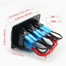 Marine Boat Rocker Switch Panel 3 Gang Waterproof ON Off Toggle Switches