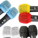 400x Disposable Fleece Microphone Cover Microphone Protective Cap