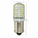 2X DC 12V BA9S T11 T4W 3014 LED 24-SMD Car Side Light Bulbs Interior Lamps White