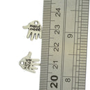 100x Alloy Hand Made Charms Pendant Finding Jewelry Making Accessories 12mm