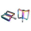 Bike Pedals High Strength Mountain Bicycle Pedal Sets with Bearings Multicolor