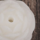 White Bodhi Seed Tibetan Buddhist Prayer Beads Carved Lotus Bracelet Jewelry