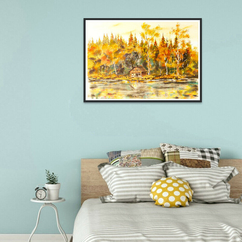 DIY Autumn Forest Jigsaw Picture Puzzles 1000 Pieces Assemble Puzzle Toys