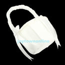 White Satin Romantic Flower Girl Basket Wedding Ceremony Accessory Party Decor