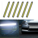 6Pcs 12V Waterproof White DRL COB LED Strip Light Bar For Caravan Boat Car